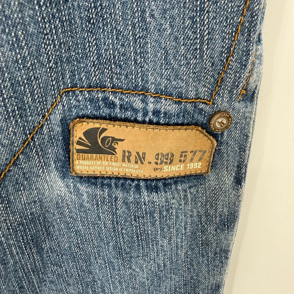 Vintage Phat Farm Baggy Jeans Mens‎ 40x26 Blue Purple Tint Y2K Streetwear Loose